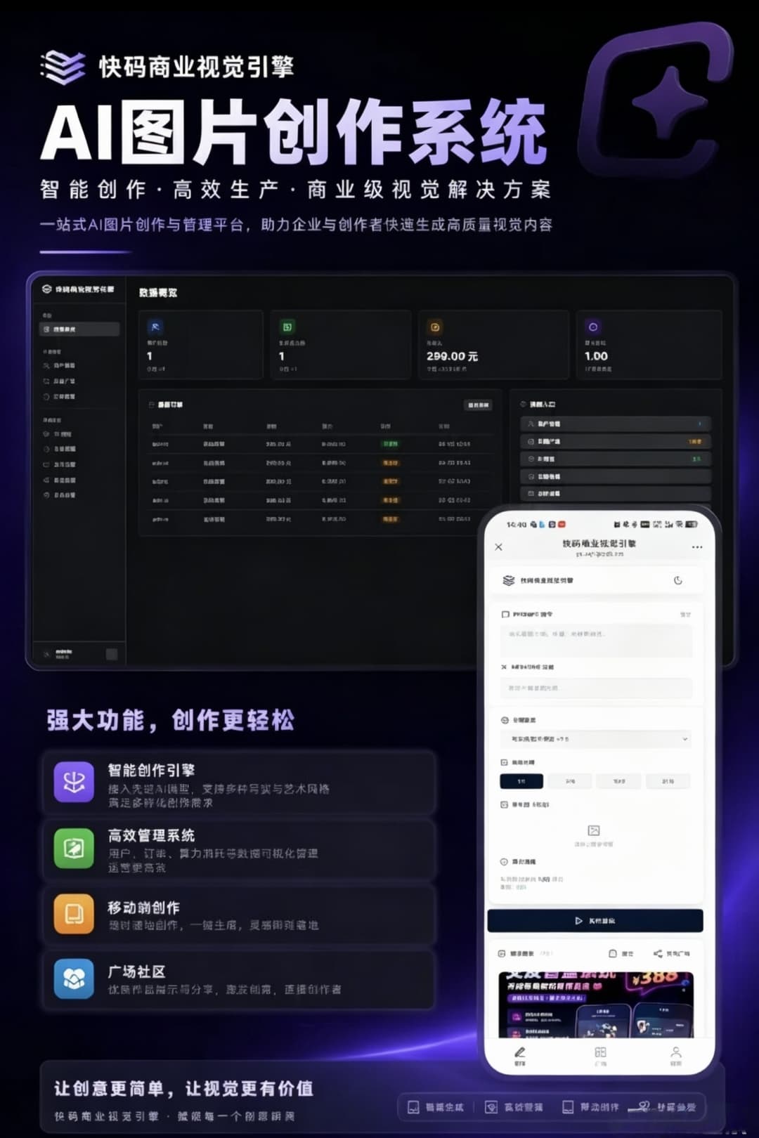 AI图片生成系统源码最新版 开源文生图平台私有化部署