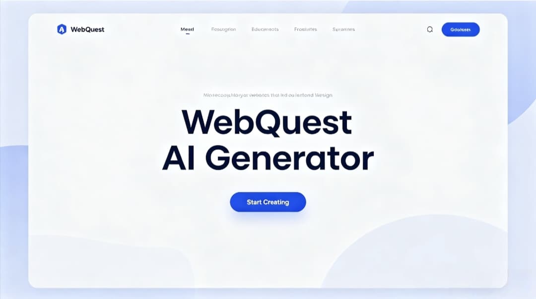 webquest.site教育AI工具 免注册快速生成K12 WebQuest教学任务