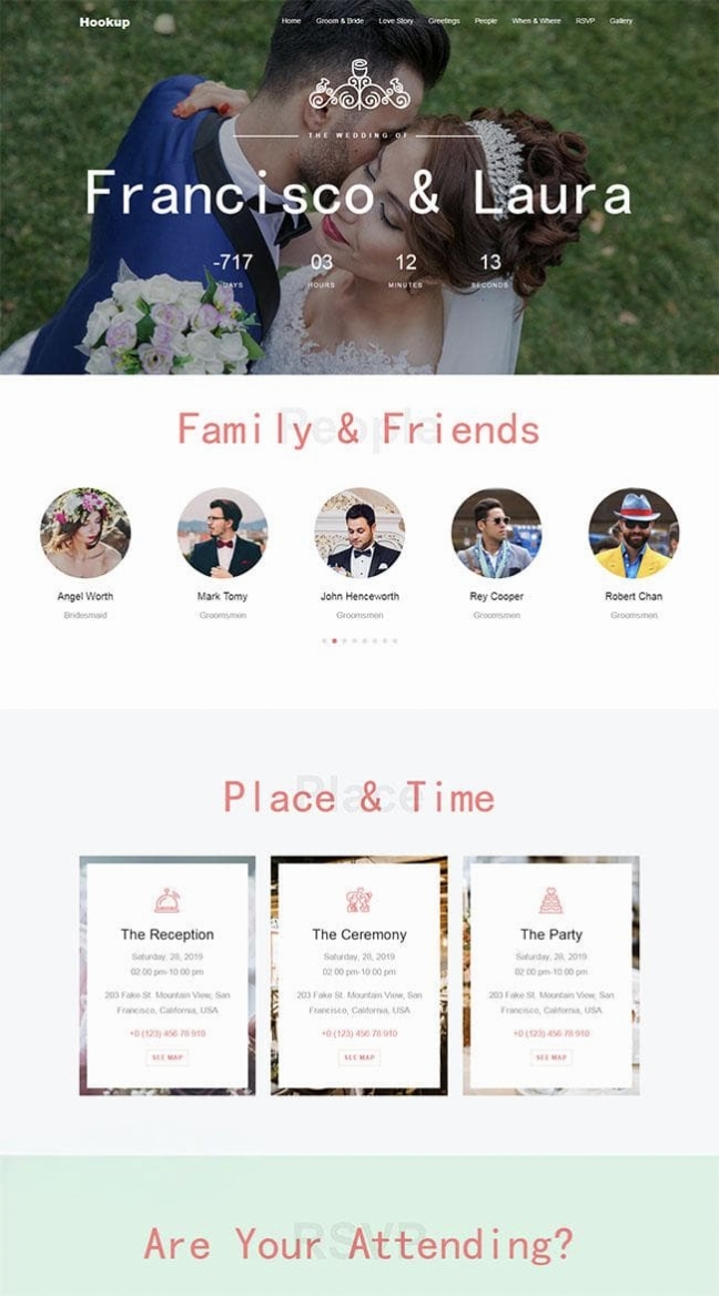 响应式婚礼策划婚庆网站模板 婚宴套餐客片预约婚庆公司HTML源码