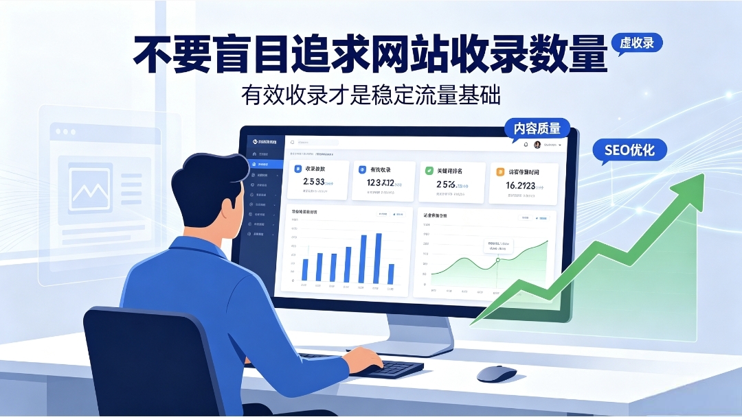 个人站长做站误区：不要盲目追求网站收录数量