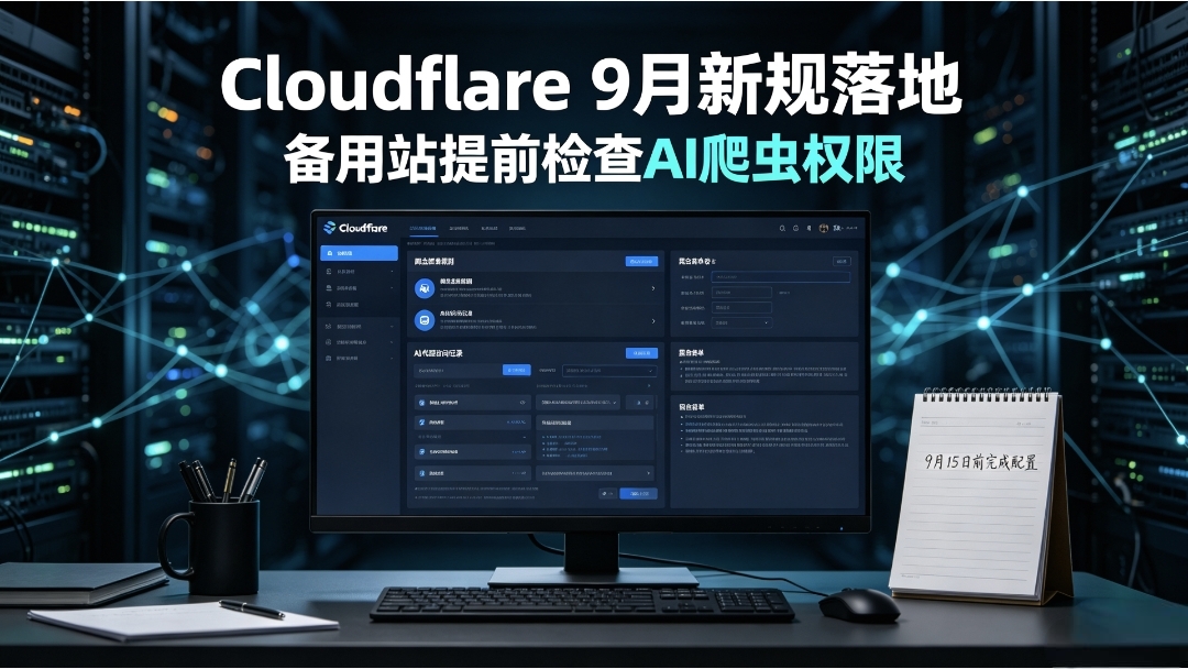 Cloudflare9月新规落地，运营海外备用站的站长需要提前配置爬虫策略