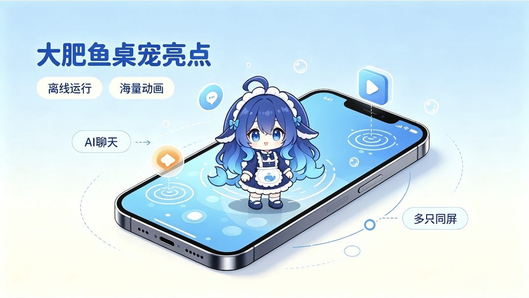 手机桌面宠物“大肥鱼”APK下载与DeepSeek AI配置教程